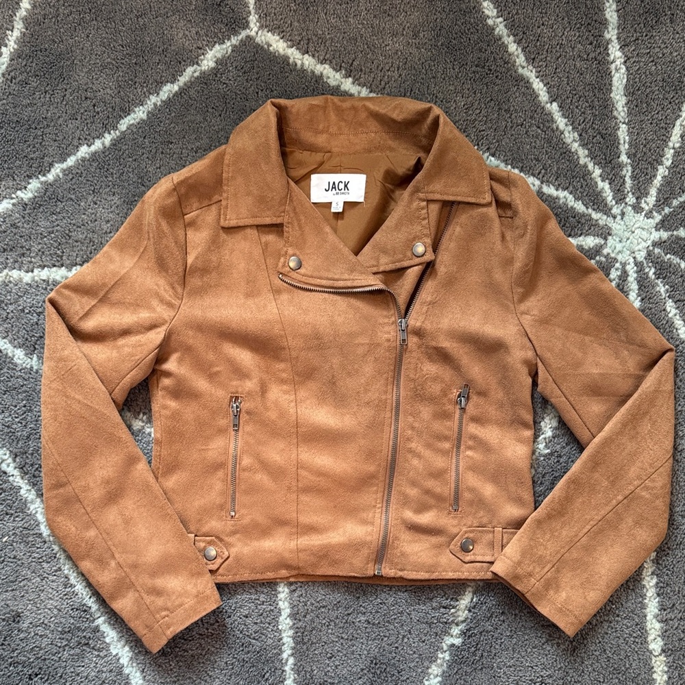 Jack by BB Dakota Women's Brown Vegan Suede Jacket
